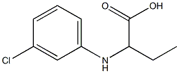 2-(3-CHLORO-PHENYLAMINO)-BUTYRIC ACID Struktur