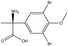 (2S)-2-AMINO-2-(3,5-DIBROMO-4-METHOXYPHENYL)PROPANOIC ACID Struktur