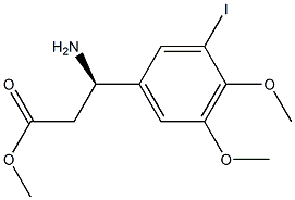 METHYL (3R)-3-AMINO-3-(3-IODO-4,5-DIMETHOXYPHENYL)PROPANOATE Struktur