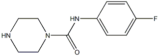 N-(4-FLUOROPHENYL)PIPERAZINE-1-CARBOXAMIDE Struktur