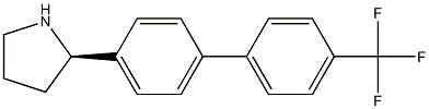 (2R)-2-(4-[4-(TRIFLUOROMETHYL)PHENYL]PHENYL)PYRROLIDINE Struktur