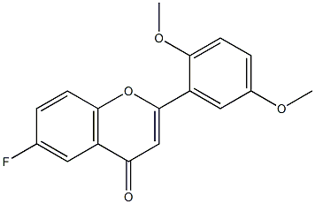 2',5'-DIMETHOXY-6-FLUOROFLAVONE Struktur