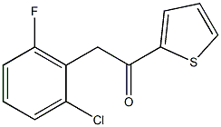 2-(2-CHLORO-6-FLUOROPHENYL)-1-(2-THIENYL)ETHAN-1-ONE Struktur