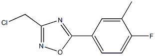 3-(CHLOROMETHYL)-5-(4-FLUORO-3-METHYLPHENYL)-1,2,4-OXADIAZOLE Struktur