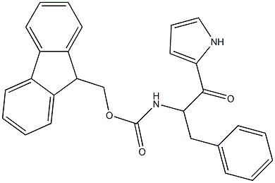 L-1-BENZYL-1-(FMOC-AMINO)-2-OXO-2-(1H-PYRROL-2-YL)ETHANE Struktur