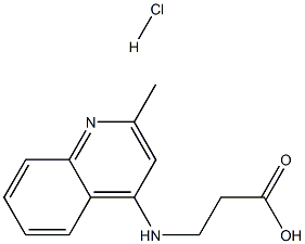 4-(2-CARBOXYETHYL)AMINO-2-METHYLQUINOLINE HYDROCHLORIDE Struktur