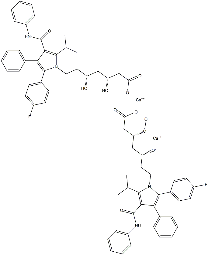 O-HYDROXY ATORVASTATIN CALCIUM SALT Struktur