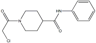 1-(CHLOROACETYL)-N-PHENYLPIPERIDINE-4-CARBOXAMIDE Struktur