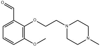 3-METHOXY-2-[2-(4-METHYL-PIPERAZIN-1-YL)-ETHOXY]-BENZALDEHYDE Struktur