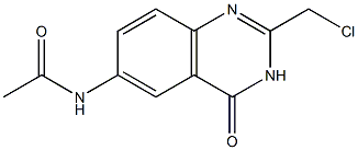 N-(2-CHLOROMETHYL-4-OXO-3,4-DIHYDRO-QUINAZOLIN-6-YL)-ACETAMIDE Struktur