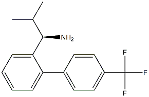 (1R)-2-METHYL-1-(2-[4-(TRIFLUOROMETHYL)PHENYL]PHENYL)PROPYLAMINE Struktur