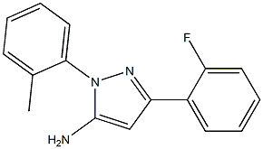 3-(2-FLUOROPHENYL)-1-(2-METHYLPHENYL)-1H-PYRAZOL-5-AMINE Struktur