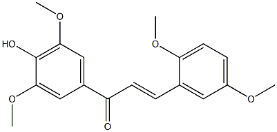 4'-HYDROXY-2,3',5',5-TETRAMETHOXYCHALCONE Struktur