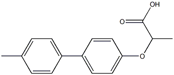 2-[(4'-METHYL-1,1'-BIPHENYL-4-YL)OXY]PROPANOIC ACID Struktur