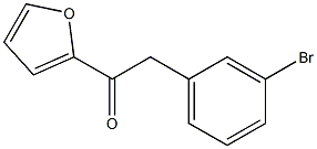 2-(3-BROMOPHENYL)-1-(2-FURYL)ETHAN-1-ONE Struktur