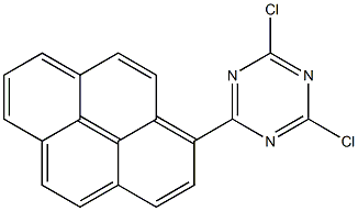 1-(4,6-DICHLORO-1,3,5-TRIAZIN-2-YL)PYRENE Struktur