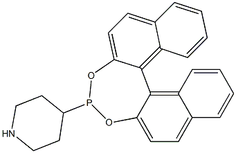 (S)-(+)-(3,5-DIOXA-4-PHOSPHA-CYCLOHEPTA[2,1-A:3,4-A']DINAPHTHALEN-4-YL)PIPERIDINE Struktur