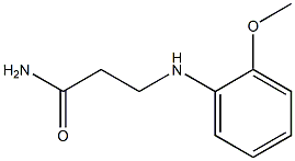 3-[(2-METHOXYPHENYL)AMINO]PROPANAMIDE Struktur