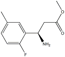 METHYL (3R)-3-AMINO-3-(2-FLUORO-5-METHYLPHENYL)PROPANOATE Struktur