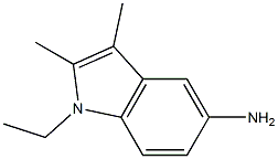 1-ETHYL-2,3-DIMETHYL-1H-INDOL-5-YLAMINE Struktur