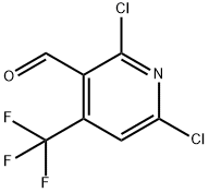 2,6-DICHLORO-4-(TRIFLUOROMETHYL)NICOTINALDEHYDE Struktur