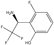 2-((1S)-1-AMINO-2,2,2-TRIFLUOROETHYL)-3-FLUOROPHENOL Struktur