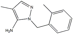 4-METHYL-2-(2-METHYL-BENZYL)-2H-PYRAZOL-3-YLAMINE Struktur