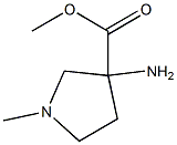 3-AMINO-1-METHYL-PYRROLIDINE-3-CARBOXYLIC ACID METHYL ESTER Struktur