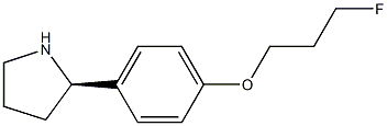 1-[4-((2R)PYRROLIDIN-2-YL)PHENOXY]-3-FLUOROPROPANE Struktur