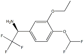 (1S)-1-[4-(DIFLUOROMETHOXY)-3-ETHOXYPHENYL]-2,2,2-TRIFLUOROETHYLAMINE Struktur