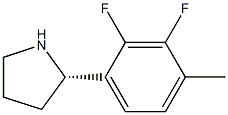 (2S)-2-(2,3-DIFLUORO-4-METHYLPHENYL)PYRROLIDINE Struktur