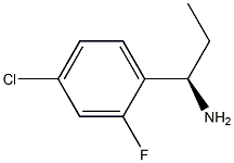 (1R)-1-(4-CHLORO-2-FLUOROPHENYL)PROPYLAMINE Struktur