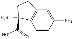 (1R)-1,5-DIAMINOINDANECARBOXYLIC ACID Struktur