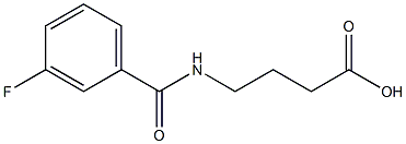 4-[(3-FLUOROBENZOYL)AMINO]BUTANOIC ACID Struktur