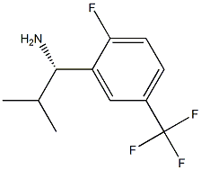 (1S)-1-[2-FLUORO-5-(TRIFLUOROMETHYL)PHENYL]-2-METHYLPROPYLAMINE Struktur