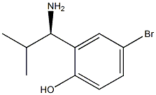 2-((1R)-1-AMINO-2-METHYLPROPYL)-4-BROMOPHENOL Struktur