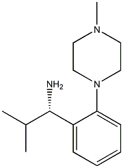 (1S)-2-METHYL-1-[2-(4-METHYLPIPERAZINYL)PHENYL]PROPYLAMINE Struktur