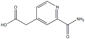 [2-(AMINOCARBONYL)PYRIDIN-4-YL]ACETIC ACID Struktur