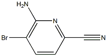 6-AMINO-5-BROMOPYRIDINE-2-CARBONITRILE Struktur