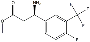 METHYL (3R)-3-AMINO-3-[4-FLUORO-3-(TRIFLUOROMETHYL)PHENYL]PROPANOATE Struktur