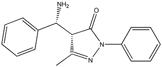 (R)-4-((S)-AMINO(PHENYL)METHYL)-3-METHYL-1-PHENYL-1H-PYRAZOL-5(4H)-ONE Struktur