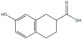 7-HYDROXY-1,2,3,4-TETRAHYDRO-NAPHTHALENE-2-CARBOXYLIC ACID Struktur