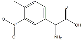 AMINO-(4-METHYL-3-NITRO-PHENYL)-ACETIC ACID Struktur