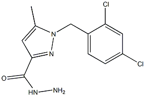 1-(2,4-DICHLOROBENZYL)-5-METHYL-1H-PYRAZOLE-3-CARBOHYDRAZIDE Struktur