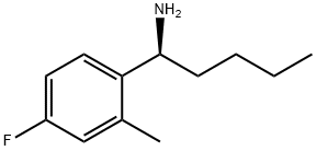 (1S)-1-(4-FLUORO-2-METHYLPHENYL)PENTYLAMINE Struktur