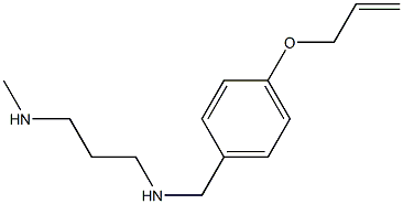 N-[4-(ALLYLOXY)BENZYL]-N'-METHYLPROPANE-1,3-DIAMINE Struktur