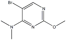 5-BROMO-4-(DIMETHYLAMINO)-2-METHOXYPYRIMIDINE Struktur