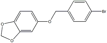 4-BROMOBENZYL-[3,4-(METHYLENEDIOXY)PHENYL]ETHER Struktur