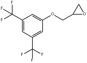 2-(3,5-BIS-TRIFLUOROMETHYL-PHENOXYMETHYL)-OXIRANE Struktur