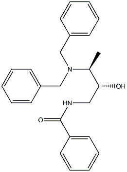 (2R,3S)-N-(3-DIBENZYLAMINO-2-HYDROXYBUTYL)BENZAMIDE Struktur